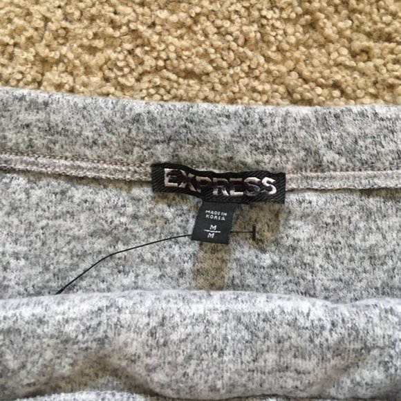 Express Warm Gray Pull On Skirt M NEW - Picture 3 of 6